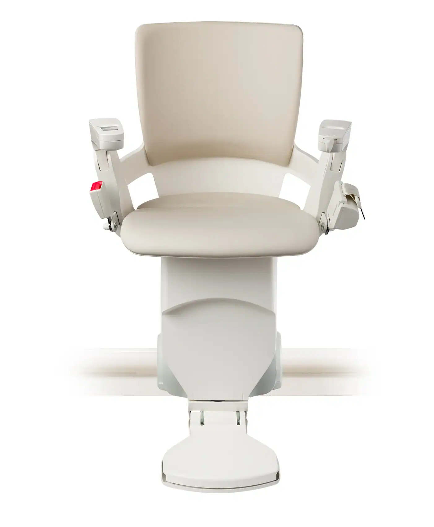 Harmar Otolift Modul-Air Smart curved indoor stair lift chair, sold and installed by Electropedic, family owned for three generations, 800-233-7382